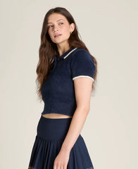 Eyelash Knit Polo