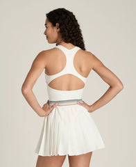 Laser Cut Pleat Dress