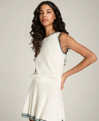 Pointelle Rib Sweater Skirt