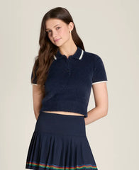 Eyelash Knit Polo