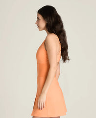 V-Neck Cut-Away Dress