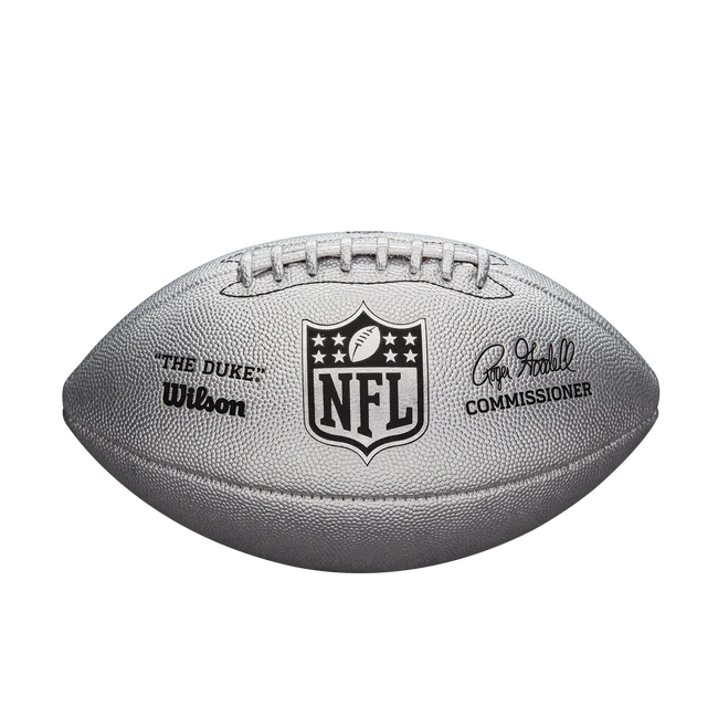 NFL The Duke Metallic Edition Football - Silver