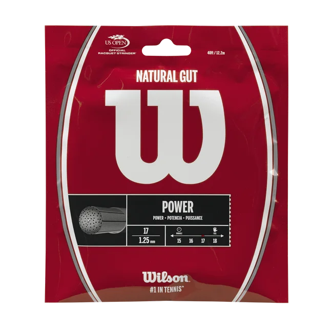 Natural Gut 17 Tennis String – Set