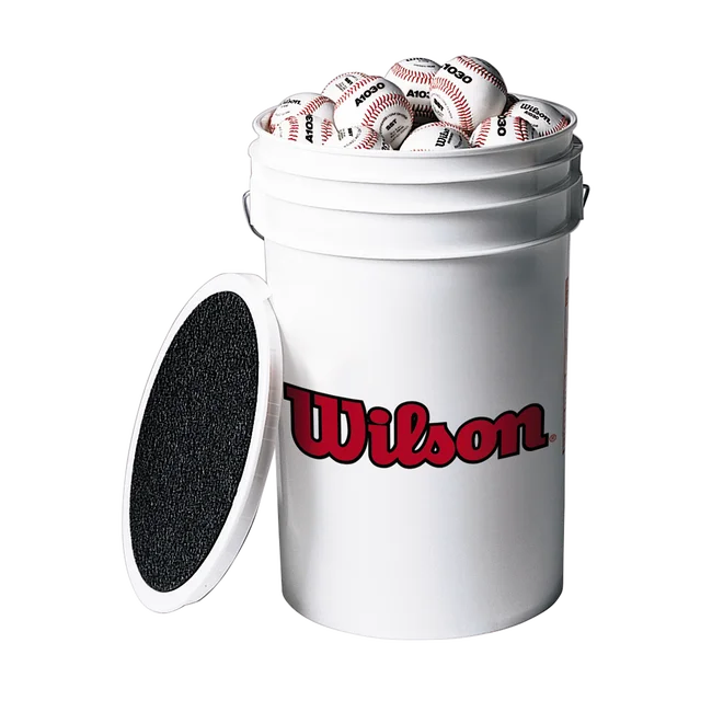 A1010S Baseballs In Bucket - 3 Dozen
